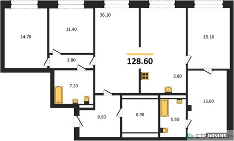 Планировка квартиры, ID 441276