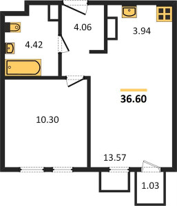Планировка квартиры, ID 129947