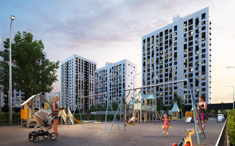 Детская площадка в ЖК “Поколение первых”