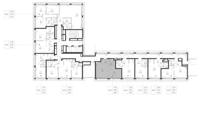 Планировка однокомнатной(квартира) площадью 38.9 квадратных метров в ЖК “ЖК SET (Сет)”