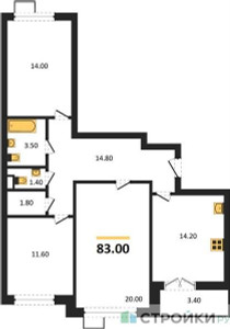 Планировка квартиры, ID 239343