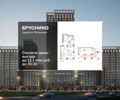 Планировка двухкомнатной(квартира) площадью 109.3 квадратных метров в “ЖК Квартал Метроном”