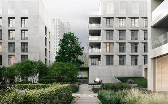 Пешеходный бульвар в ЖК "FORIVER Residence"