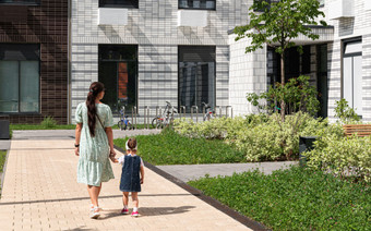 Прогулочная зона в ЖК "Бунинские луга"