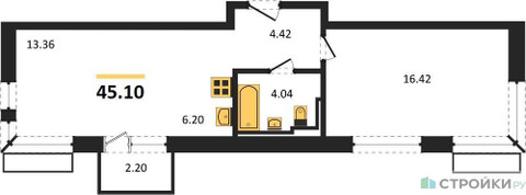 Планировка квартиры, ID 370030