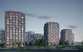 ЖК "Новые Ватутинки" в вечернее время