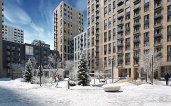 Территория ЖК “Smart Garden”