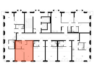 Планировка однокомнатной(квартира) площадью 32 квадратных метров в ЖК “ЖК 2-й Иртышский”