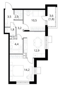 Планировка квартиры, ID 520700