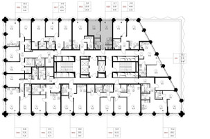 Планировка однокомнатной(квартира) площадью 33.6 квадратных метров в “Дом премиум-класса МИРА”