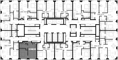 Планировка однокомнатной(квартира) площадью 35.4 квадратных метров в ЖК “ЖК SET (Сет)”