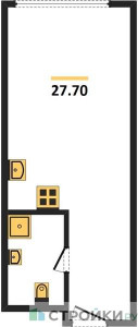 Планировка апартаментов, ID 105228