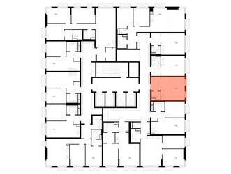 Планировка студии(квартира) площадью 25.3 квадратных метров в ЖК “ЖК 2-й Иртышский”
