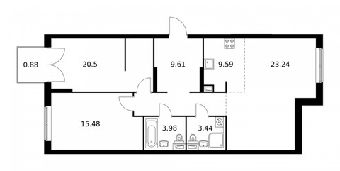 Планировка квартиры, ID 61545
