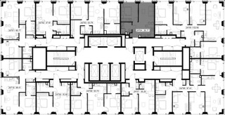 Планировка однокомнатной(квартира) площадью 38.8 квадратных метров в “ЖК SET (Сет)”