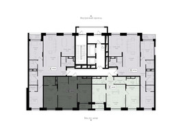 Планировка двухкомнатной(квартира) площадью 64.1 квадратных метров в “ЖК Преображенская Площадь”