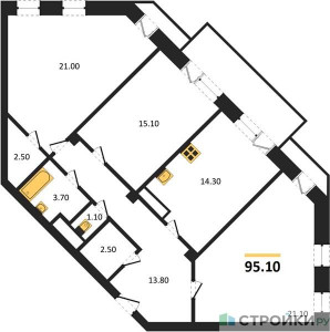 Планировка квартиры, ID 546151