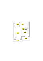 Планировка двухкомнатной(квартира) площадью 42.25 квадратных метров в “ЖК Радость (Радумля Парк)”