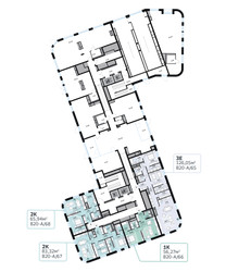 Планировка двухкомнатной(квартира) площадью 83.32 квадратных метров в ЖК “СберСити в Рублево-Архангельском”