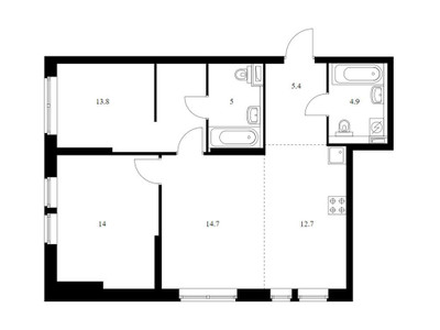 Планировка квартиры, ID 13682