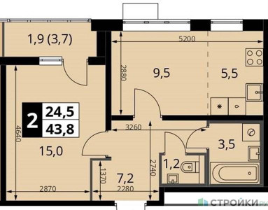Планировка квартиры, ID 305302