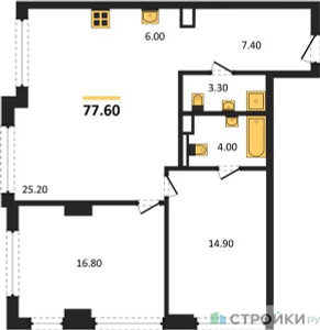 Планировка квартиры, ID 513669