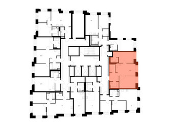 Планировка двухкомнатной(квартира) площадью 59.6 квадратных метров в ЖК “ЖК Онежский вал”