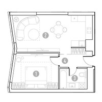Планировка однокомнатной(квартира) площадью 48.79 квадратных метров в “УНО Горбунова”