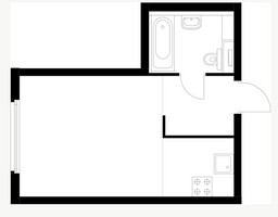Планировка студии(квартира) площадью 27.6 квадратных метров в “ЖК Барклая 6”