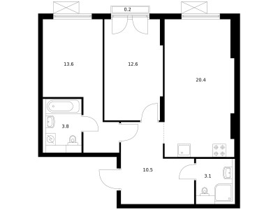 Планировка квартиры, ID 501705