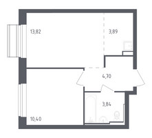 Планировка однокомнатной(квартира) площадью 36.65 квадратных метров в “ЖК Рублевский Квартал”