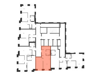 Планировка однокомнатной(квартира) площадью 46.6 квадратных метров в ЖК “ЖК Онежский вал”