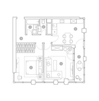 Планировка двухкомнатной(квартира) площадью 64.3 квадратных метров в “ЖК ВЭРИ на Миклухо-Маклая”