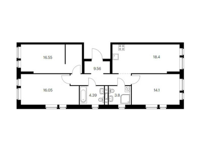 Планировка квартиры, ID 39299