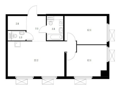 Планировка квартиры, ID 39517