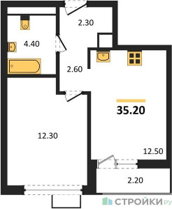 Планировка квартиры, ID 348550