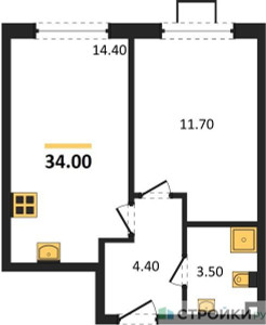 Планировка квартиры, ID 433148
