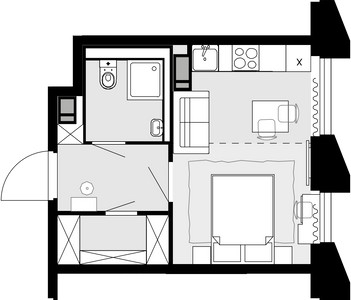 Планировка квартиры, ID 316867