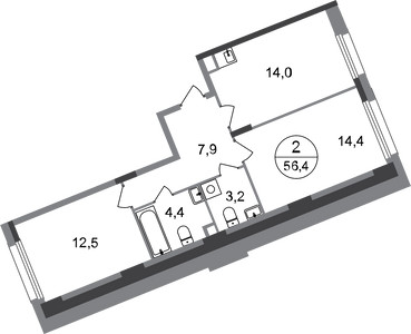 Планировка квартиры, ID 387778