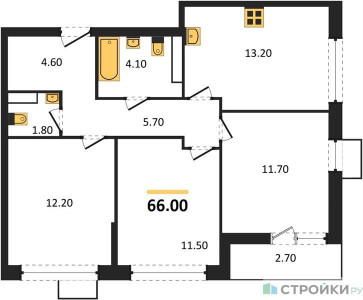 Планировка квартиры, ID 214697