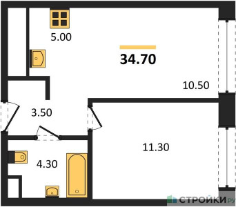 Планировка квартиры, ID 516700
