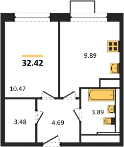 Планировка квартиры, ID 299414