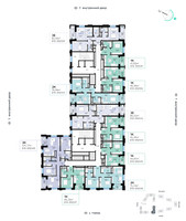 Планировка трехкомнатной(квартира) площадью 85.95 квадратных метров в “СберСити в Рублево-Архангельском”