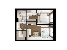 Планировка однокомнатной(квартира) площадью 37.9 квадратных метров в “ЖК Ильинские луга”