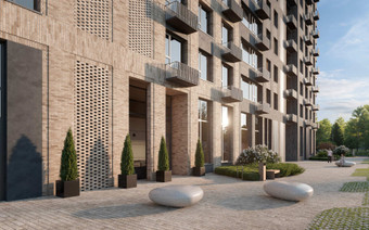 Придомовая территория ЖК “Smart Garden”