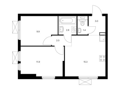 Планировка квартиры, ID 256973