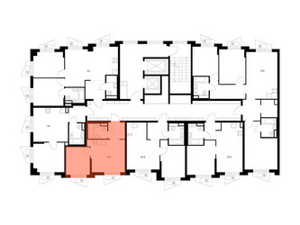 Планировка однокомнатной(квартира) площадью 29.1 квадратных метров в ЖК “ЖК Онежский вал”