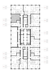 Планировка однокомнатной(квартира) площадью 35.1 квадратных метров в ЖК “ЖК SET (Сет)”