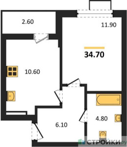 Планировка квартиры, ID 350267