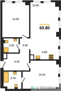Планировка квартиры, ID 537826
